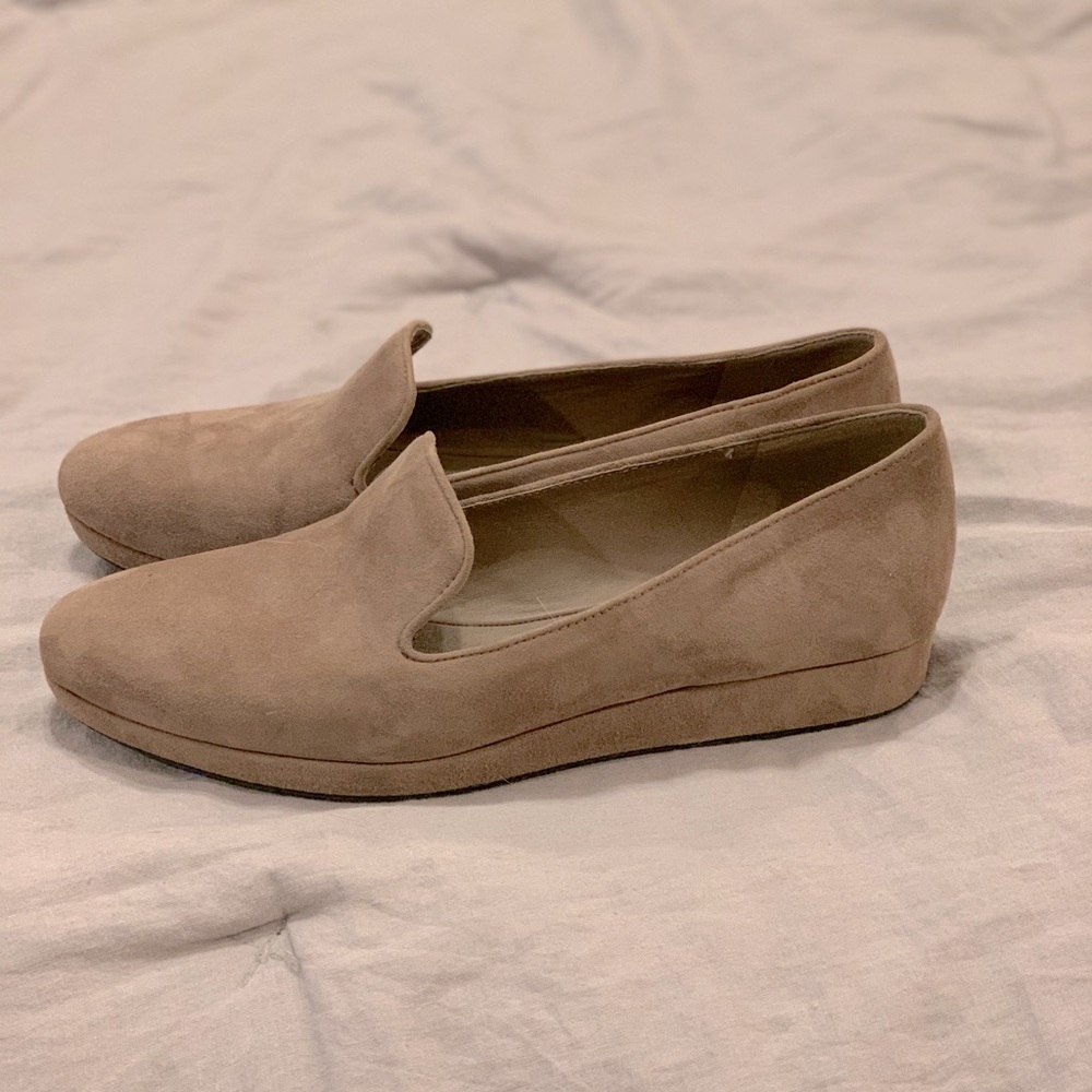 Khaki Ecco Flats